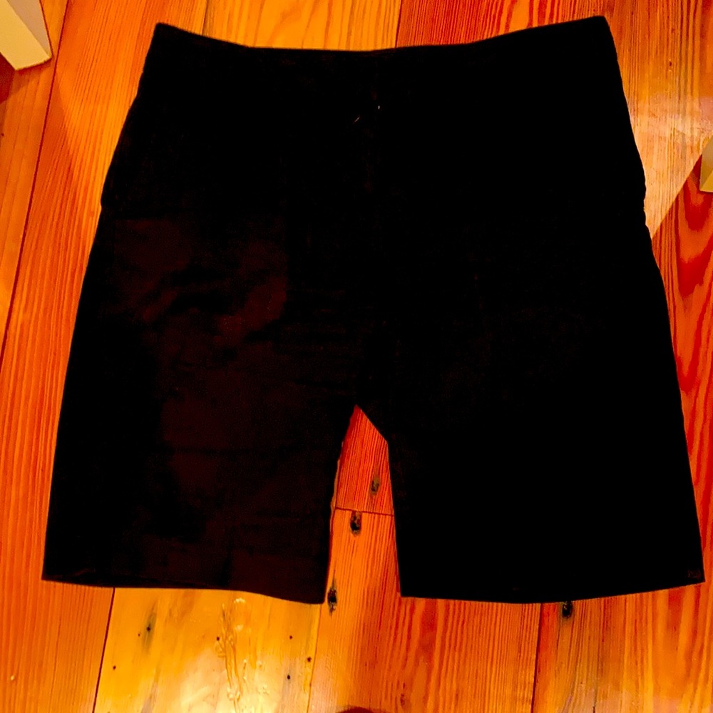 Elegant Black Corduroy Shorts - 6